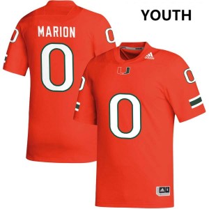 #0 Keelan Marion The U Orange Youth Jersey Limited College Football 232851-680