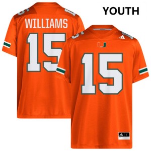 #15 Markeith Williams Miami Orange Youth Jerseys Stitched College Football 563010-863