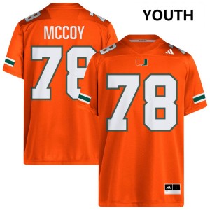 #78 Matthew McCoy UM Orange Youth Jersey 2025 College Football 215994-645