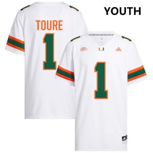 #1 Mohamed Toure The U White Youth Jersey Official College Football 801689-785