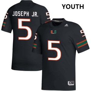 #5 Ray Ray Joseph Jr. Miami Black Youth Jersey Game College Football 654360-565