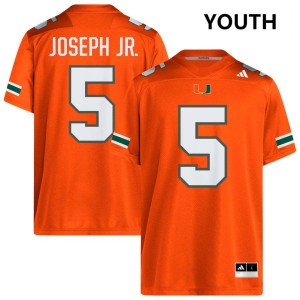 #5 Ray Ray Joseph Jr. Miami Orange Youth Jersey High School College Football 638714-581